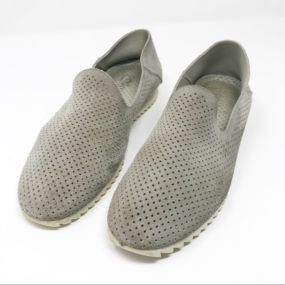Pedro Garcia Gray Suede Mesh Loafer